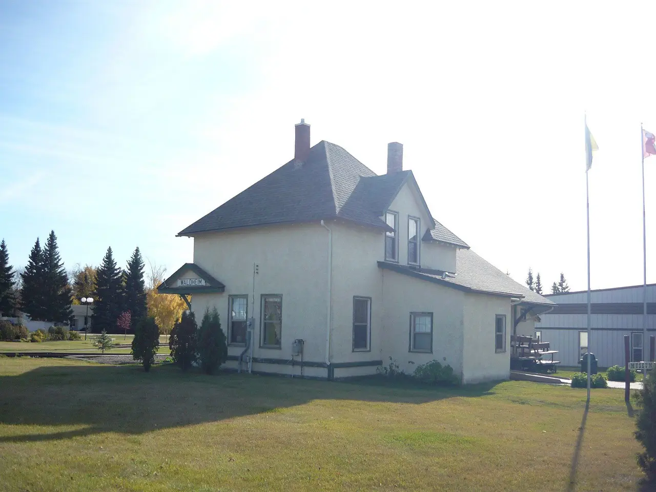Waldheim Museum and Library in the former railway station, 2011